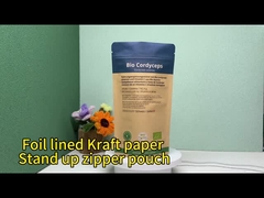 ورق الكرافت الوقوف كيس مع زيبلوك