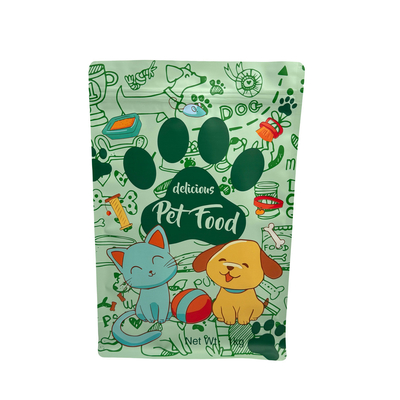 شراء الصف الغذائي المخصص المستدام 1.0kg القابلة لإعادة التثبيت Ziplock Stand Up Square Bottom Pouch للكلاب والقطط وتغليف الطعام للحيوانات الأليفة online manufacture