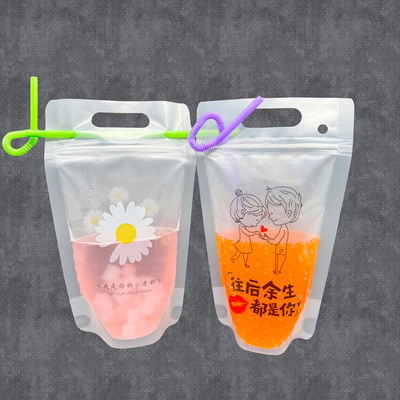 تصميم مخصص حفلة كيس شرب شخصية الوقوف كيس شرب للكحول العصير العصير المثلج الشرب