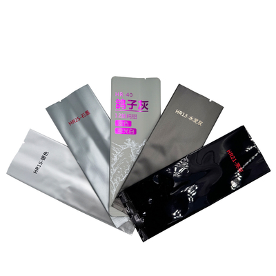 الألوان الرمادية الفضية الجانبية التعبئة التعبئة الضوئية الضوئية المعادن Mylar خلفية الختم أكياس التعبئة الشاي الأخضر