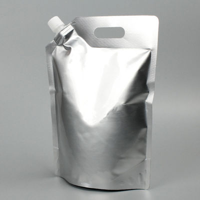 حقيبة كيس من الألومنيوم قابلة للتخصيص مع فوهات وغطاء لتغليف المشروبات السائلة